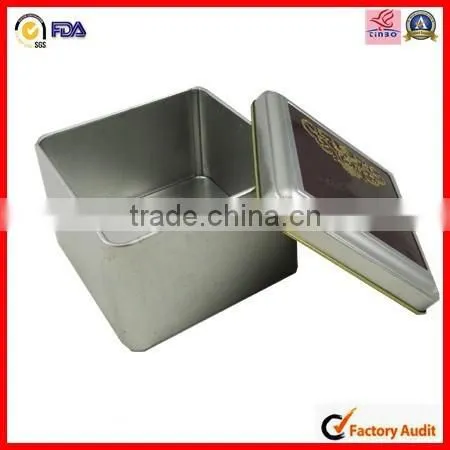 Hot Sale Tin Lovely Square Jewelly Tin Can photo-2