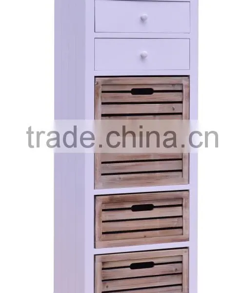 New Design White Drawer Cabinet Narrow Storage Drawer Chest photo-3