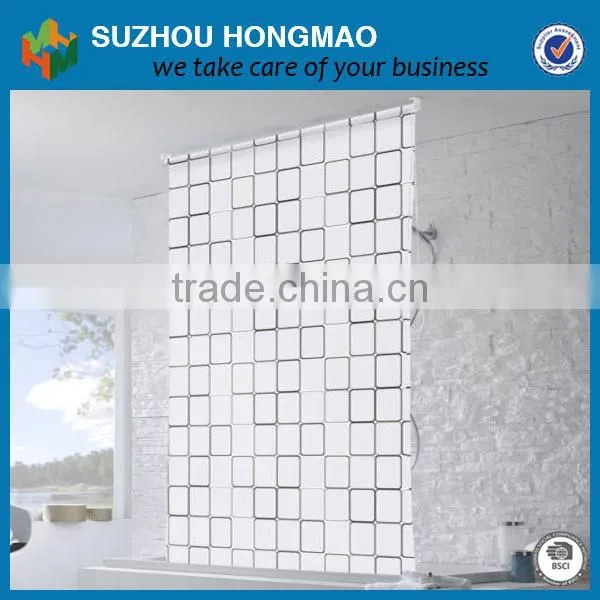 With Hooks PEVA Shower Curtain photo-2