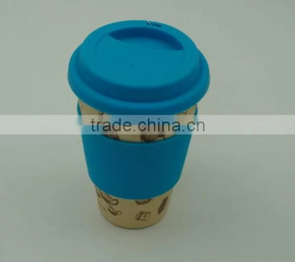 100% Natural Bamboo Cup,Bamboo Fiber To-go Coffee Cup With FDA and LFGB Certificate photo-4