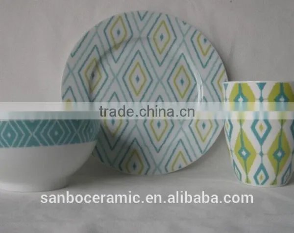 Full Color Printing Children Dinner Set of Kids, Cartoon Desiney Design in Porcelain Dinerware Sets photo-2