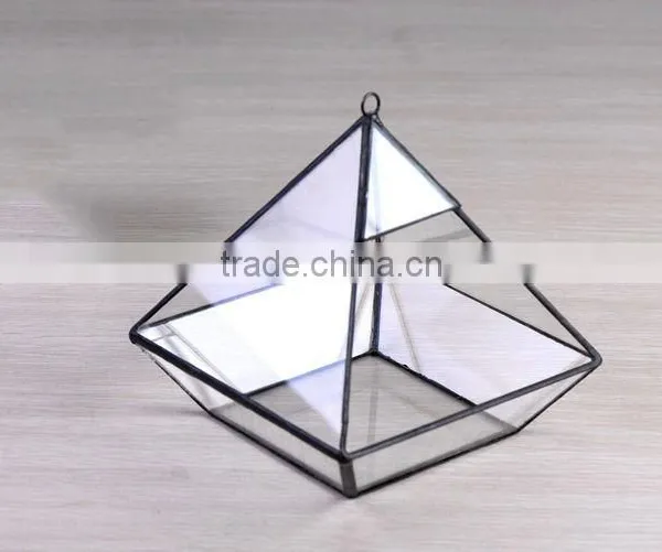 2016 Most Fashionable Clear Glass Prism Air Plant Terrarium / Tabletop Succulent Plants Holder Home Decor Flower Pots photo-3