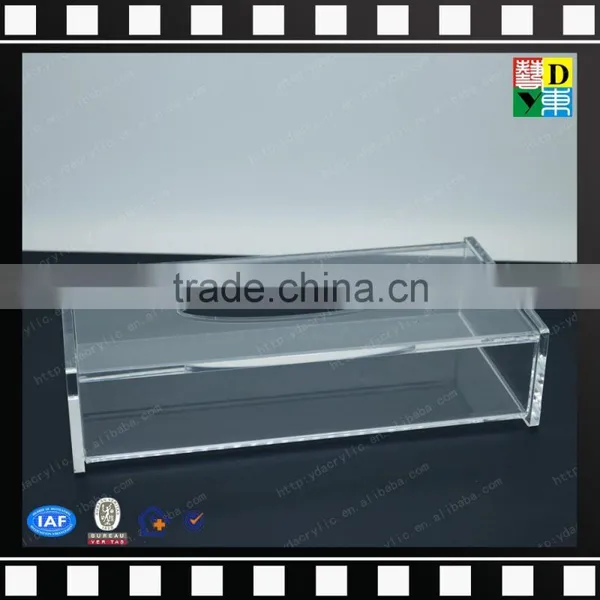 Hot Sale Fashionable Acrylic Tissue Box/case, Acrylic Napkin Holder From Shenzhen Yidong photo-3