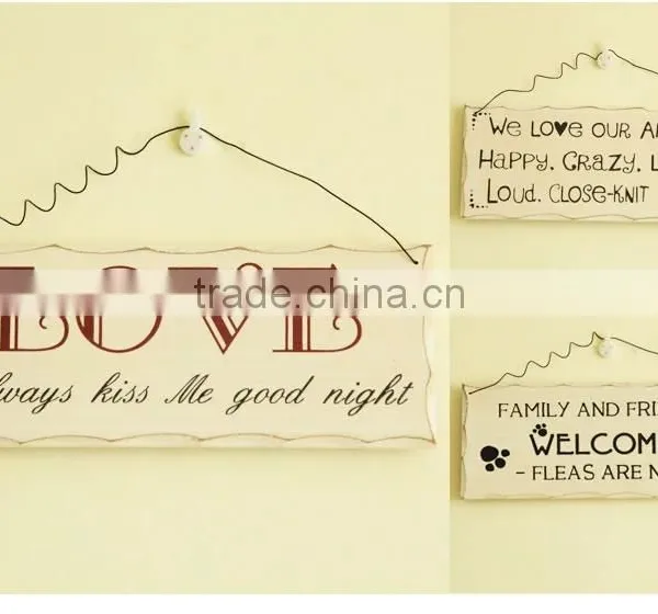 Creative Home Decoration Wood Door Name Plate photo-3