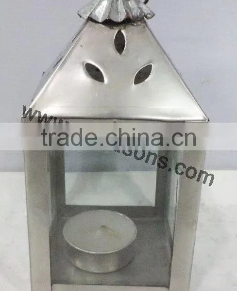Peaked Roof Metal Lantern photo-3