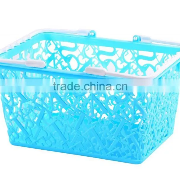 New Design PP Plastic Storage Basket With Handle photo-2