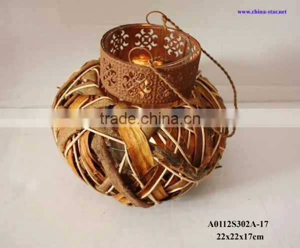 Hanging Birch Candle Lanterns photo-4