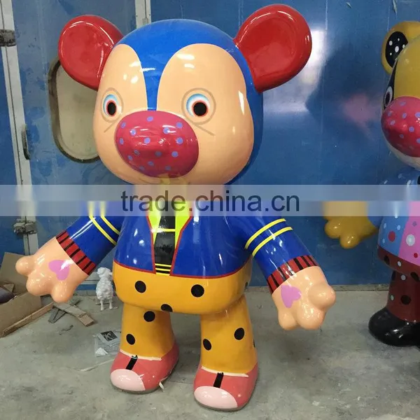 FRP Bear Cartoon Figurine for Shopping Mall photo-3
