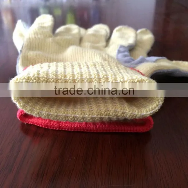 Cut Resistance Gloves ! Cow Leather Palm Impact Gloves photo-3