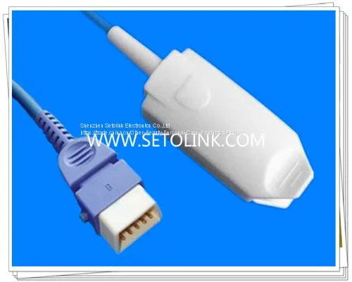 BCI DB9 PIN MALE TO FINGER CLIP SpO2 SENSOR USED FOR ADULT