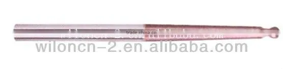 Carbide Longf Taper-neck Short-flute Two-Flute Ball End Mill