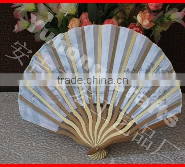 Customizd Bamboo Cloth Fan for Film Advertising photo-3