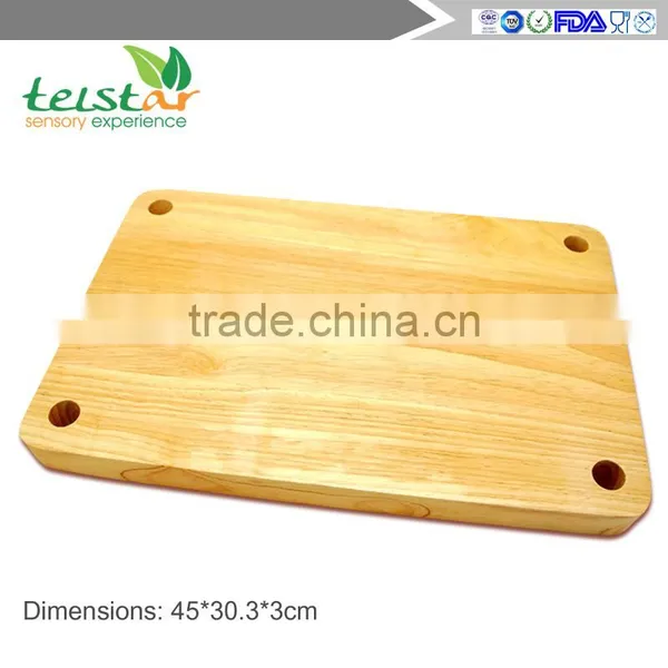 Extra Large Rubber Wood Chopping Block photo-4