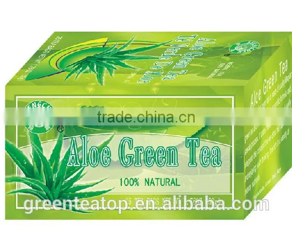 Aloe Green Tea Bag, Beauty Tea, Herbal tea