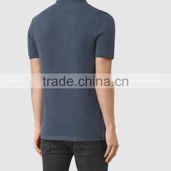 MGOO Custom Made 100% Pima Cotton Polo Shirts For Men Short Sleeves Rib Cuff Mens Tops Chest Logo Embroidery photo-4