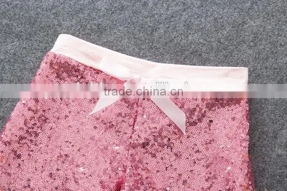 2017 New Style Baby Sequin Shorts Pink Sequin Baby Shorts Wholesale photo-3