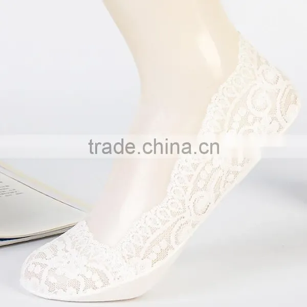 Zm40577b Wholesale Summer Women Lace Low-cut Liners Socks photo-4