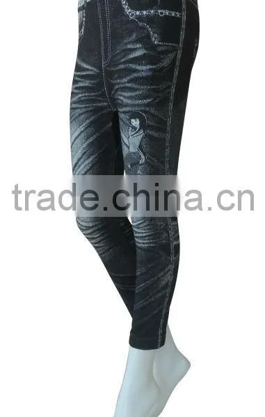 Jeans Printing Leggings Seamless Woman Underwear Ladies Seamless Leggings photo-2