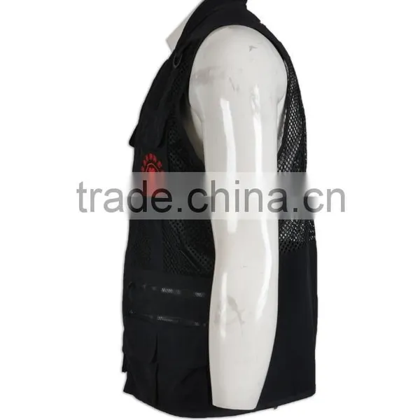 2016 Wholesale High Quality CVC Cotton Work Vests photo-3