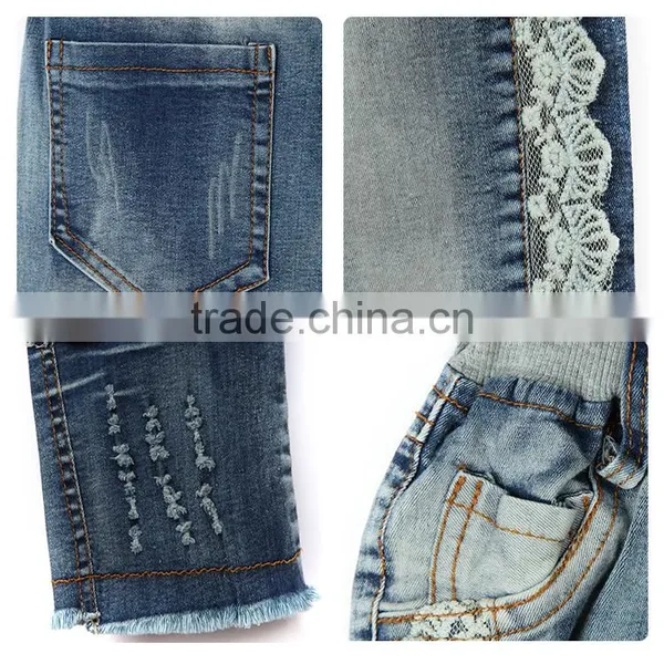 OEM Service New Style Antique Shredded Brand Logo Custom Denim Jeans photo-6