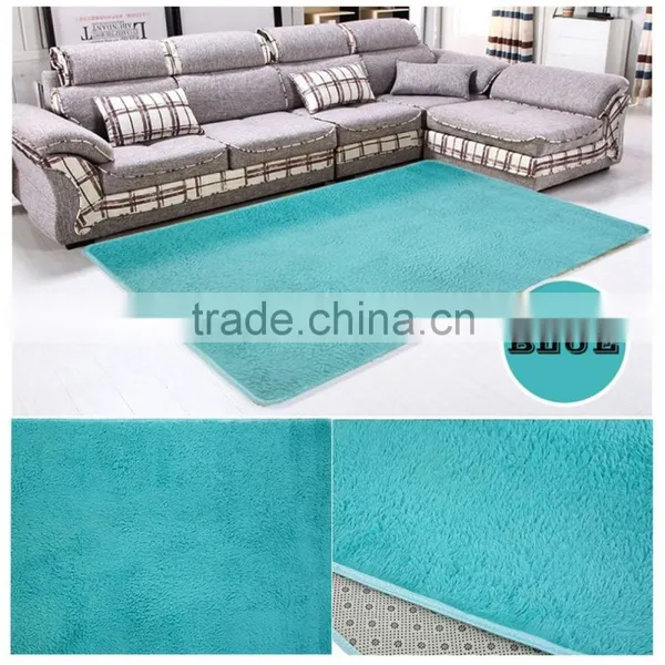 14 Colors House Living Room Bedroom Polyester Fiber Floor Rug Carpet Anti-Skid Shaggy Area Rug Floor Mat Free Shipping photo-4