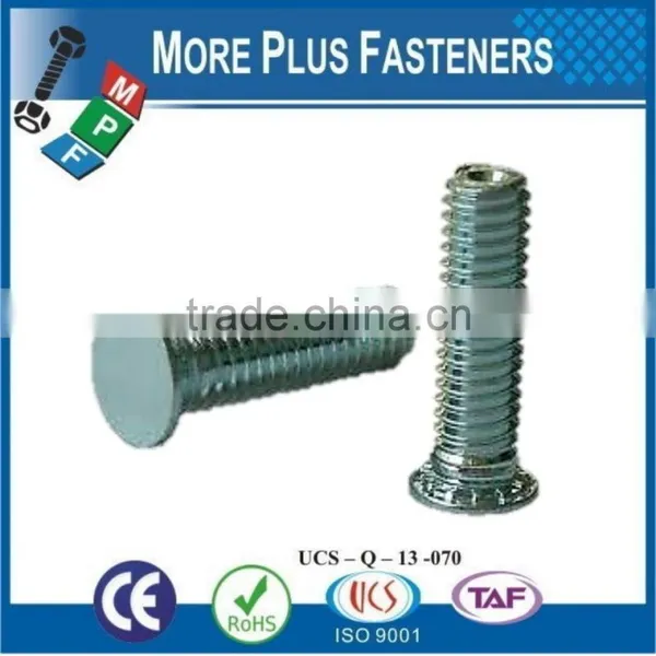 Made in Taiwan Stainless Steel Flush Head Non Flush Head Self Clinching Metric Threaded Stud photo-5