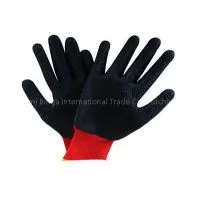 Red 13G Polyester Latex Coated Safety Glove