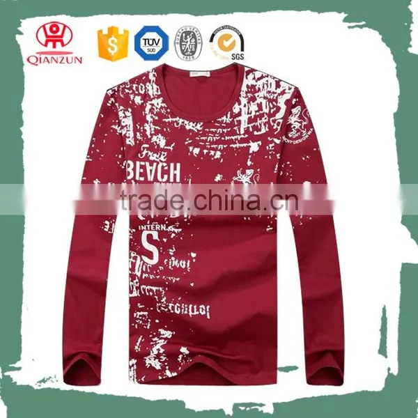 Custom Cotton Long New Model Printing T-shirt photo-3