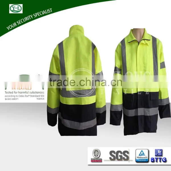 Cheap Price Washing 100 Times Color Fastness 4-5 Grade Mechanic Working Jacket photo-6
