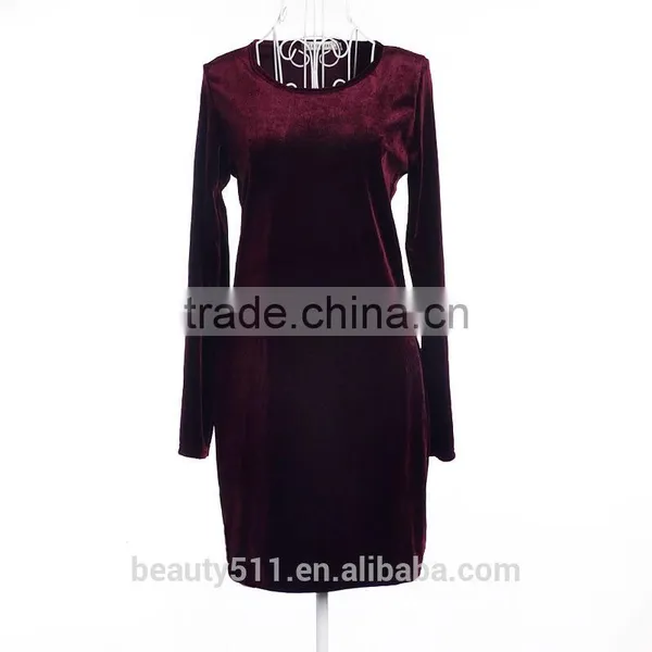 Women Party Dresses Synthetic Leather Suede Long Sleeve Sexy Club Winter Dress Bodycon Bandage Dress SD55 photo-4