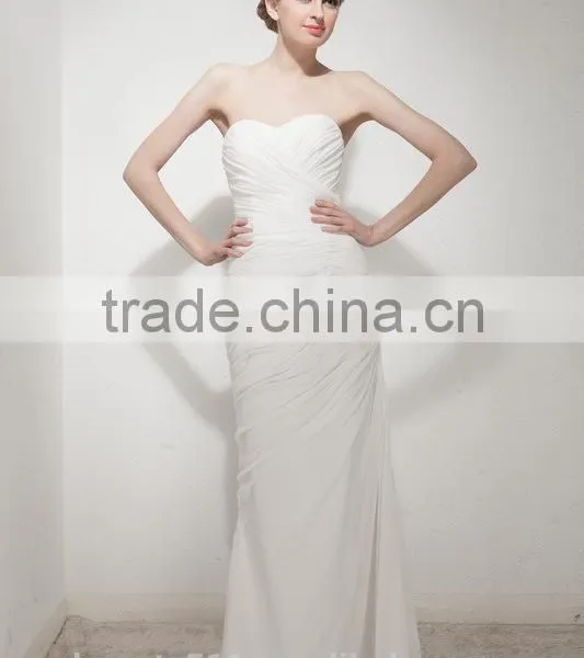 Mermaid Sweetheart Court Train Lace Wedding Dress AS30702 photo-3