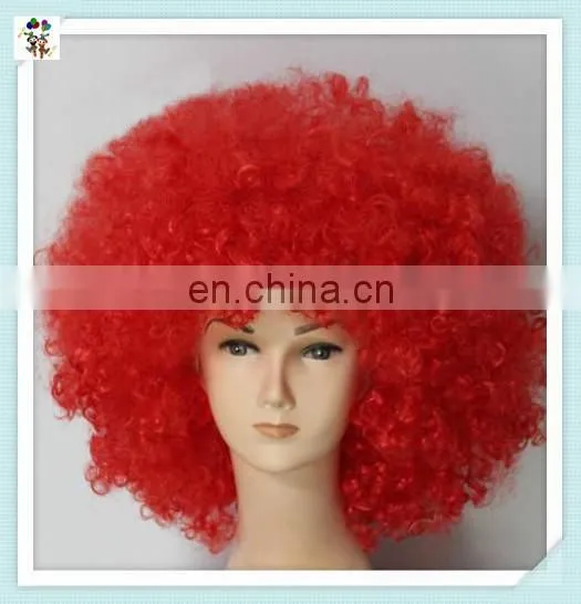 Cheap Colors Synthetic Party Sports Fan Big Curly Afro Wigs HPC-0014 photo-6