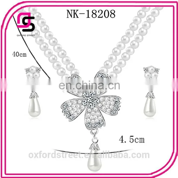 2014 China Wholesale Fashion Man-made Pearl Jewelry Set