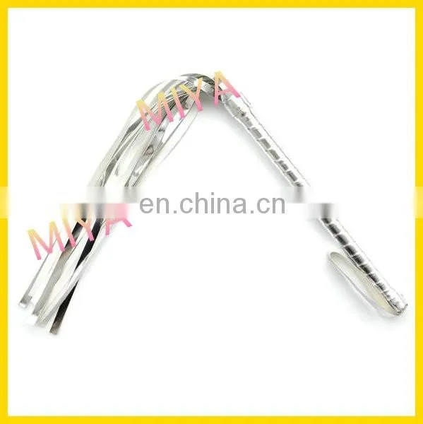 Sliver PVC Leather Whip
