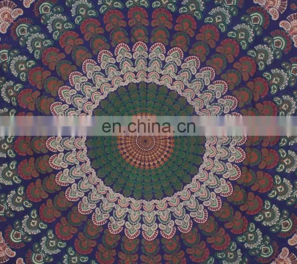 Indian Queen Size Mandala Tapestry, Wall Hanging, Hippie Bohemian Gypsy Bed Cover, Wall Hanging, Bed Sheet Beach Throw Textile photo-3