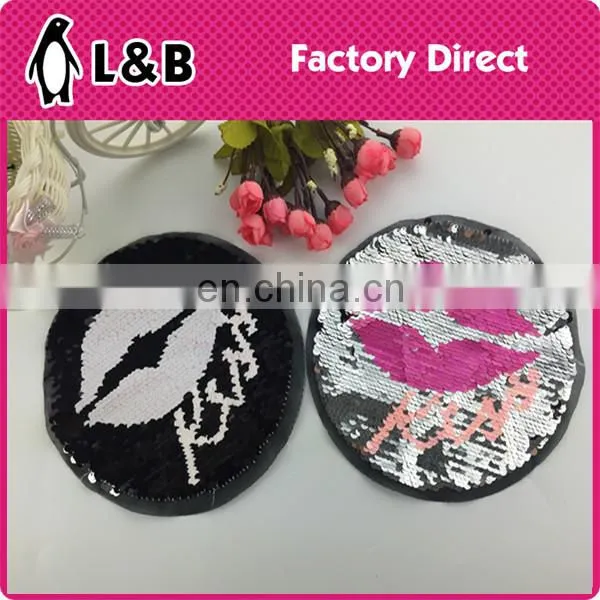 Fashion Design Double Side Patch With Colorful Sequin photo-2