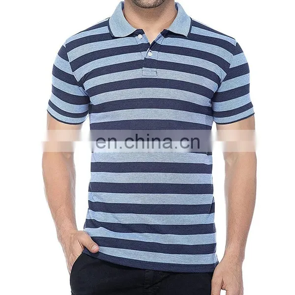 Custom Striped Simple Design Fashion China Cheap High Quality Plain Oversized t Shirt Polo photo-5