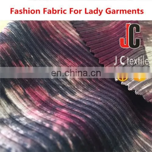 ShaoXing JC Soft Handfeel Twill Knit Fabric 100 Polyester Knit Fabric photo-5