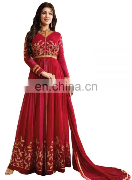 Casual Party Wear Anarkali Suits Semi-Stitched Suits Dress Material 2017 photo-2