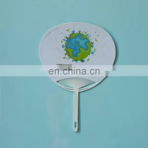 Fashionable Promotion Paper Sticker Plastic Round Fan photo-4