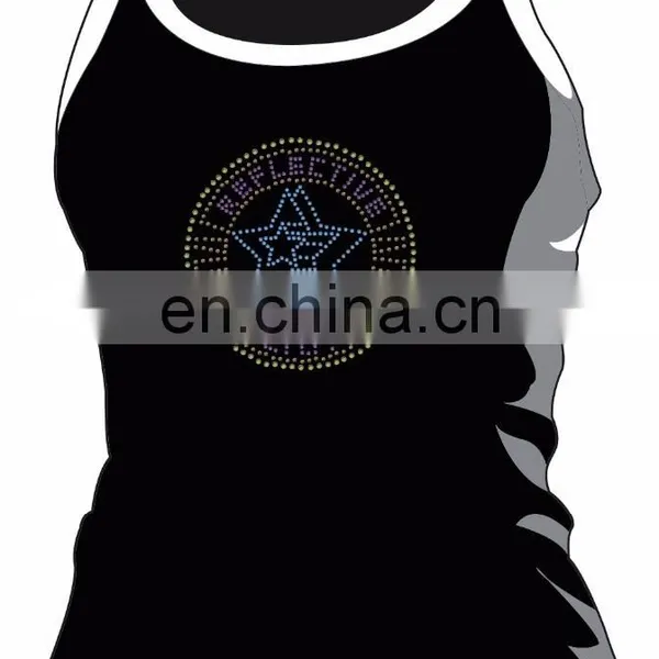 Reflective Stars Custom Iron on Rhinestone Appliques for T-shirts photo-2