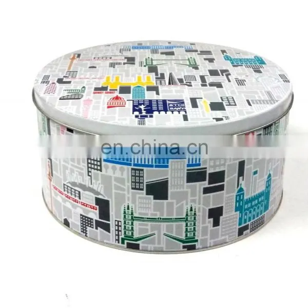 Big Round Cake Tin Box/cake Packing Tin Box photo-5