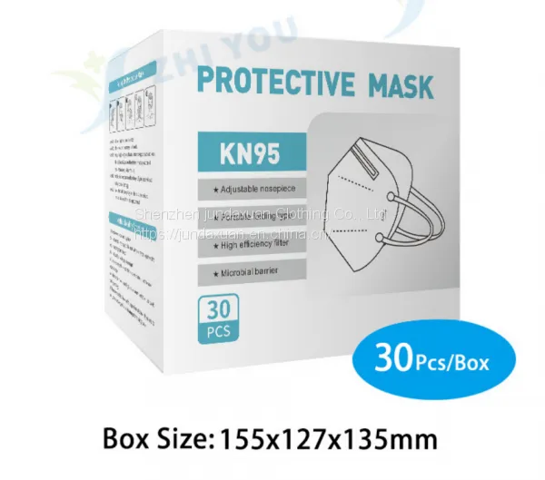 Non Woven KN95 Face Mask Soft Breathable Protective Mask Anti Micro Particles 95% Dust photo-2