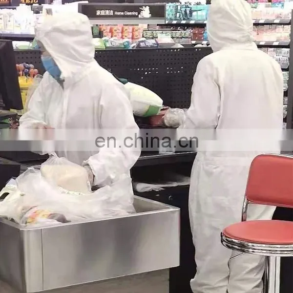 Safety Protective Clothing Disposable Lightweight Sterile Coverall Anti Dust Virus Protective Clothing photo-3