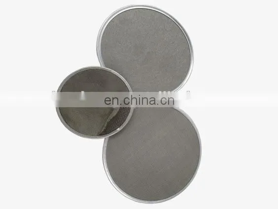 Porous 304 316L 0.2 1 5 10 20 100 Micron Sintered Stainless Steel Wire Mesh Filter Disc photo-2