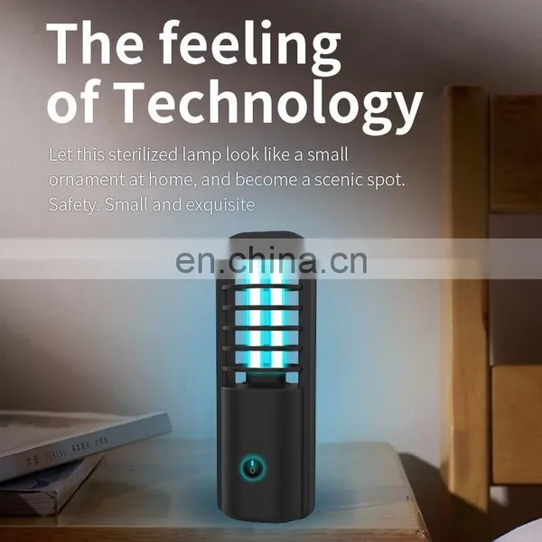 The New Car Portable Ultraviolet Sterilization Lamp Indoor Mini UVC Sterilization Purple Light USB Rechargeable Disinfection Lam photo-2