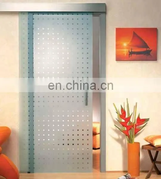 Customized Interior Frosted Glass Hinge Swing Door photo-3