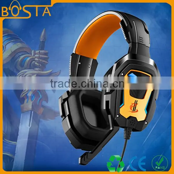 Wholesale Factory Design Fashion Stereo Best Selling 7.1 Sound LED Gaming Headsets photo-2