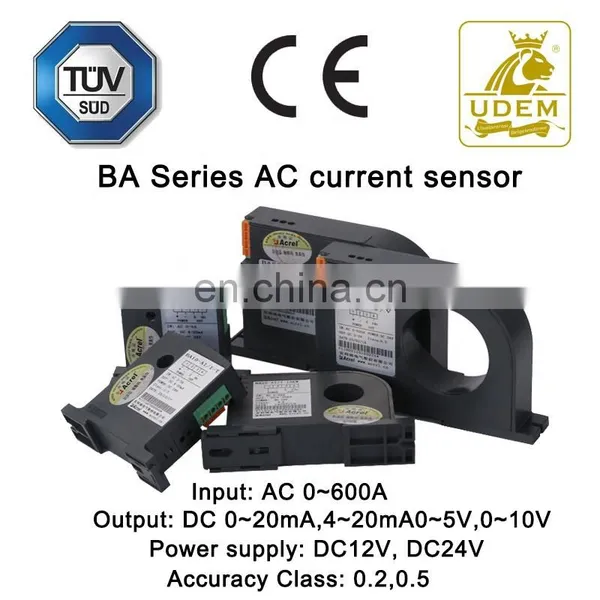 Acrel AC Current Sensor Input AC 0-50A Output DC 4-20mA/0~20mA CT Class 0.5 0.2 Current Transducer Transformer BA10-AI/I photo-3