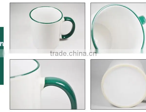 350ml Handle And Mouse Colorful Sublimation Coated White Drinking Mug photo-2